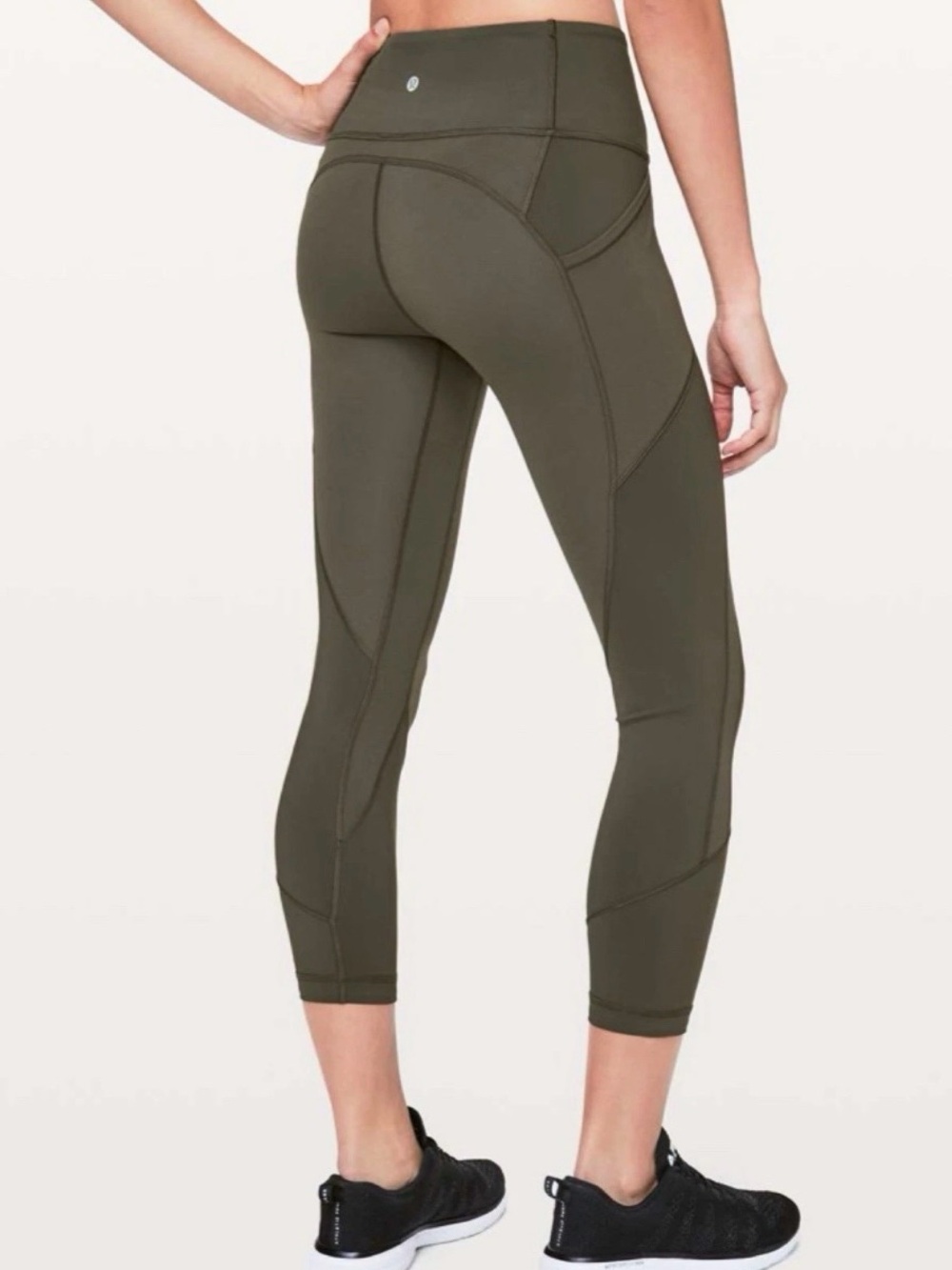 Lululemon All the Right Places Leggings, Dark Olive Green, Size 4